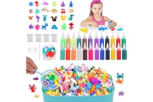 TURIUEBA 58PCS Wassertiere Selber Machen Magic Aqua Gelz Water Elf Toy Kit Jelly Set Gel Fairy Wasser Tiere Magisches Wassergel Erstellen von Wasserelfen Spielzeug für Kinder Geltiere Selbst Kids Glibber Elves