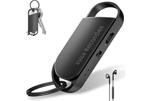 HINNE Voice Recorder 64GB Recording Device 3072Kpbs dictaphone voice recorder with Metal Housing, 750 Hours Recording Capacity and 30 hours of continuous recording, USB Rechargeable Voice Recorder