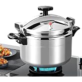 7L/9L/11L/15L Minute Cooker, Professional Aluminium Pressure Cooker with Secure Locking Lid System, Double Handle, Multi-Cook