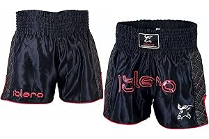 ISLERO FITNESS Islero - Pantalones Cortos de Muay Thai para Lucha, Artes Marciales, Artes Marciales Mixtas, Boxeo, Artes Marciales, UFC