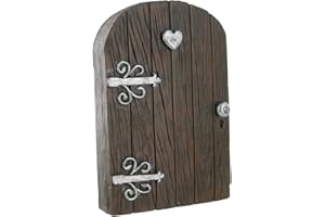 Fiesta Studios Fairy Heart Door Castle Kingdom H13cm - Magical Mystical Fairy Elf Pixie Garden Accessory