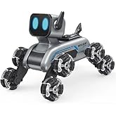 Oyuncak Uzaktan Kumandalı Bilekten Kontrol 8 Teker Buharlı Şarjlı 2.4G RC K&ouml;pek Robot Araba &Ccedil;ocuk Oyuncak