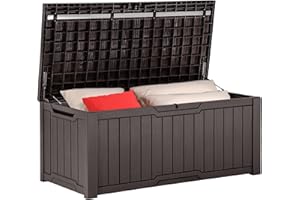 YITAHOME Caja de Almacenaje de Jardín 450L, Gran Arcón de Ordenación Exterior para Patio Exteriores Piscina Material