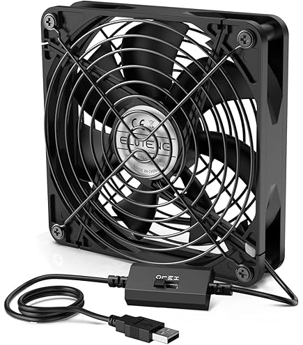 Ventola USB 120 Mm Con Display Digitale - Controllo Temperatura, Silenziosa, Per Armadi Audio E Home Theater - Foto 3