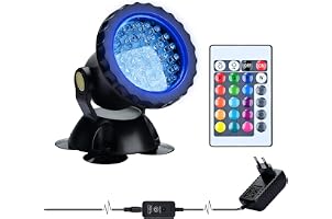 Set Di 3 Luci Sottomarine RGB Per Piscina/Laghetto - IP68, Telecomando Con Timer, Multicolore