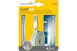 Schellenberg 84302 Sangle de volet roulant Gris 18 mm x 4,3 m