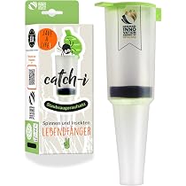 2 Attrape-Insectes Transparents - Outil Capture Vivant - Maison Jardin - Blanc