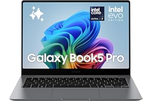 Samsung Galaxy Book5 Pro 14", Garanzia 3 anni, AI PC, Processore Intel Core Ultra 7 Serie 2, 16GB RAM, 1TB SSD, Display touch 3K Dynamic AMOLED 2X, Windows 11 Home, Copilot+ PC, Gray [ITA]