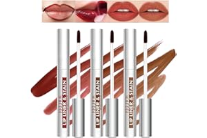 BEKOEEN 3 Couleurs Peel Off Lip Liner Tattoo, Lip Stain Peel Off Avec Une Finition Mate, Long Lasting Lip Tint Peel Off Lip Stain, Rouge a Levre Peel Off Infusé Avec De La Vitamine E
