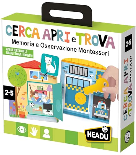 Lisciani Giochi – Montessori Maxi La Mia Casa – 3D-Haus Zum Selbstbauen – 15 Geformte Elemente – Made In Italy – Fördert Konzentration & Koordination – Ab 3 Jahren