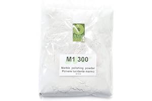 BRICO MARBLE CARE BMC M1-300 Polvo de pulido para mármol y piedra caliza, bolsa de 100 g, para el tratamiento de manchas de corrosión leves y opacas en superficies con acabado pulido espejo. Aplicación manual