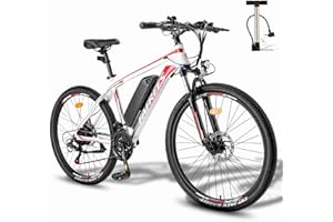Fafrees 26 Hailong-One Bici Elettrica 26", Mountain Bike Elettrica 25 km/h, Bicicletta Elettrica Uomo 250 W, E-bike donna Batteria Rimovibile 36V 13Ah, SHIMANO 21 Velocità