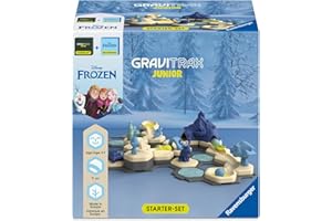 Ravensburger - GraviTrax Junior - Starter Set La Reine des Neiges - 2 Produits en 1 - Circuits de Billes créatifs - 71 pièces - Dès 3 Ans - 73385
