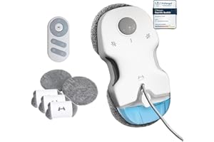 ‎HUTT HUTT C7 Fensterputzroboter mit Sprühfunktion (HUTTHINK 5.0 intelligenten Frequenzsteuerung & Routenplanung, 80ml Wasser-/reinigungstank, schnelle 0,05m/s Reinigungsgeschwindigkeit, Sicherheits-Akku)