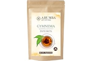 Arumba Ayurveda Gymnema Sylvestre Diabetic Tea 50 Bags, for Healthy Blood Sugar Balance