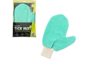 TICK MITT BY TSG Tick MiTT Guante de eliminación de garrapatas Amarillo, Herramienta Protectora para Eliminar garrapatas para Humanos y Mascotas, Elimina Las garrapatas de Forma Segura con Facilidad, Duradero, cómodo