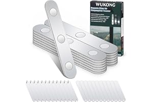 Wukong Fliegengitter Magnet Insektenschutz Magnete Set – 12er starke Magnete zur Befestigung von Fliegengitter an Fenstern, selbstklebend & wiederverwendbar, ohne Bohren, Zubehör für Innen & Außen