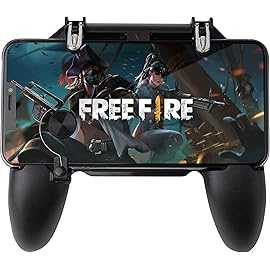 NOYMI Mobile Remote Controller Gamepad Holder Handle Joystick Triggers PUBG L1 R1 Shoot Aim Button for iOS and Android…