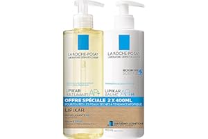 La Roche-Posay - Pack Lipikar - Huile Lavante AP+ 400 ml + Baume Relipidant 400 ml