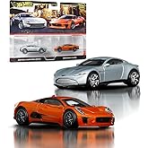 Hot Wheels Premium Car Culture 2 حزمة مركبات بمقياس 1:64، أزواج فريدة، عجلات Real Riders، معدن/M