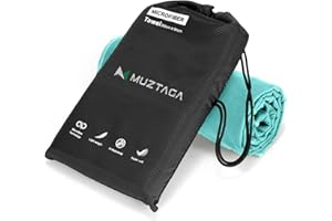Muztaga Microfiber Beach Towel-Perfect for Travel, Sports, Camping, Swimming, Yoga, Gym- Quick Dry, Sand Free, Compact, Lightweight, Absorbent (Mint, Small(101x50cm, 40x20”))
