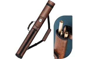 Trymaker Snooker Cue Case, Pool Cue Case for 2-Piece Cue (Not for 3/4 Cues), Made of Faux Leather Snooker Accessories