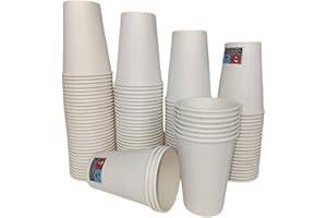 RAJDAL [900pcs] Gobelets Blanc Jetables 7,5 Oz 220-200 ML Ultra Résistant Pour Boissons Chaudes et Froides. En Papier Carton Certifié FSC et Recyclable. Idéal Entreprise, Bureau, Association et Commerce