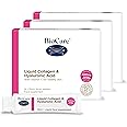 BioCare - Liquid Collagen & Hyaluronic Acid - 8000mg of Hydrolysed Marine Collagen - Mango & Orange Flavour, 3-Pack (42 x 15 ml sachets)