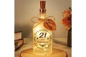 Sayregifty 21st Birthday Gifts for Her - LED Bottle Decorative Light 21 Years Old Decorations for Her, 21st Birthday Gifts for Friends Daughter Son Sister Granddaughter
