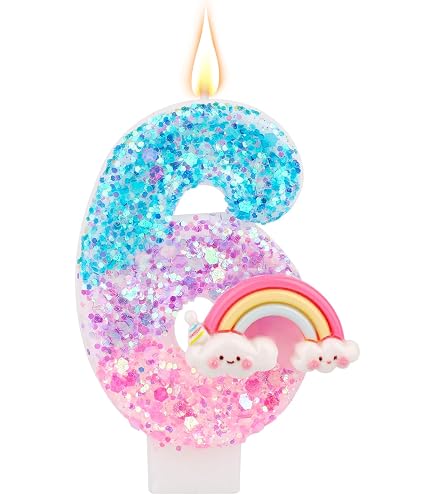 Candele Macaron Number Pastello Decorativa, Candela di Compleanno di Perle Color Caramella, Candela Torta Numeri con 12 Candele a Spirale per Bambine Anniversario Festa a Tema(3