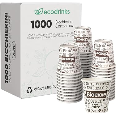 Bicchieri di carta per bevande fredde - allestimenti fieristici