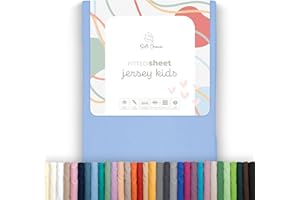 Soft Dream Spannbettlaken 80x180 cm Blau - 100% gekämmte Baumwolle Jersey - Premium Qualität - Spannbetttuch für Kinderbett Juniorbett - OekoTex Zertifiziert - Made in EU - 80x180cm Blau