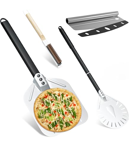 Pelle à Pizza Perforée Professionnelle - 40x30 cm - Pelle à Pizzaiolo en Acier Inoxydable avec Poignée Amovible - Pour Four à Pizza, BBQ et Pain - Livraison Rapide Pelle à Pizza Perforée Professionnelle - 40x30 cm - Pelle à Pizzaiolo en Acier Inoxydable avec Poignée Amovible - Pour Four à Pizza, BBQ et Pain - Livraison Rapide