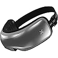 XECH Eye Massager with Vibration Warm Compression Relaxing Music Rechargeable Battery Electric Massaging Machine Birthday Gifts for Women Men Couples Wife (iSoothe Grey)