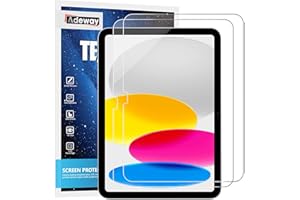 Adeway 2 Pack Proteggi Schermo per iPad 11th A16-10th Gen(iPad A16 11-inch 2025-10.9-inch 2022), Vetro Temperato, Resistente ai Graffi, Display Chiaro, Compatibile con Apple Pencil