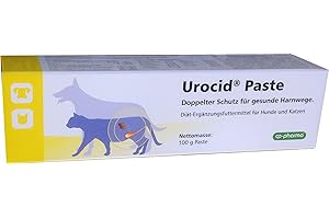 cp-pharma Urocid Paste | 100 g | Diät-Ergänzungsfuttermittel für Hunde und Katzen | Bei Blasenbeschwerden, Struvitsteinen mit Methionin & Cranberry