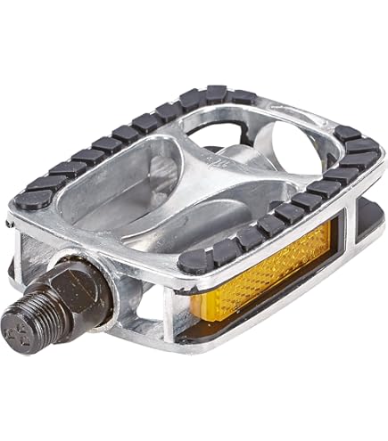 ergotec Pedalen 191 / aluminium, 9/16 inch schroefdraad, industriële lagers, zilver, 86016001