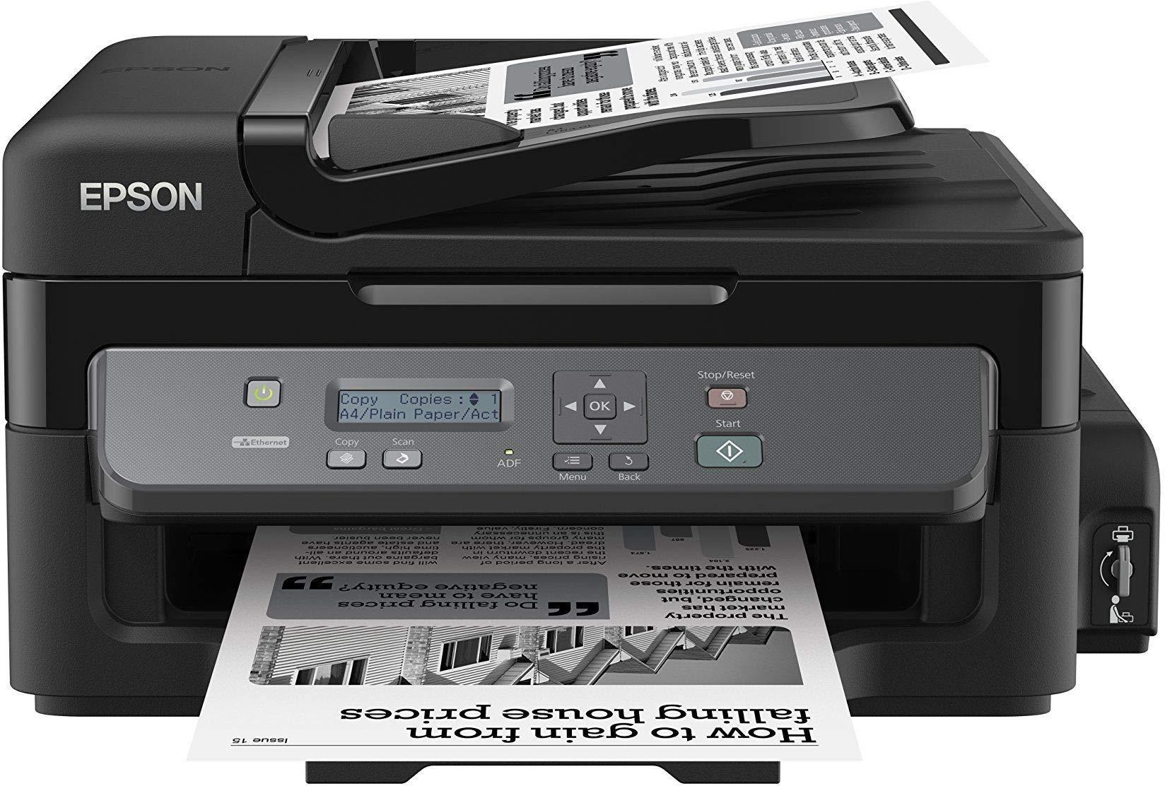 Epson Ecotank M200 Multifunction B&W Colour Printer, Black