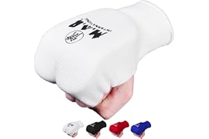 MAR INTERNATIONAL MAR | Boxing Karate Training Mitts, Slip-On Elasticated Design, MMA Hand Protection, Muay Thai, Kickboxing, Unisex Martial Arts Gear for Kids & Adults