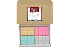 RS Wellness Highly Scented Aftershave Wax Melts - Joop, Invictus, Le Male, Oud Wood 4 x Snap Bar Box - Handpoured Soy Wax, Home Fagrance Gift Box