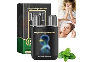 CHUNBIN Herbal Lung Cleansing Inhaler,Nasal Inhaler Stick,Lung Mucus Cleansing Inhaler,Non Irritating Gentle Safe,Natural Refreshing Enhancement and Care,Gentle and Refreshing,Nose Inhaler for Blocked Nose