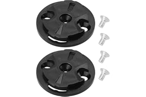 SG Store Lot de 2 supports pour ordinateur de vélo - Base fixe - Pour chronomètre - Pour siège mâle - Compatible avec Garmin - 32 x 29 x 2 mm - Noir