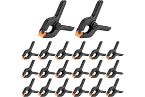 XIAOMOYU 20 Pièces Pinces à Ressort, 2 Pouces Pinces Clips, Pince de Serrage Serre-joint pour Travaux du Bois et Studio de Photographie