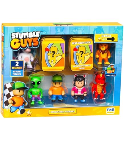 Stumble Guys Pack Gorra Con 2 Figuras De Bizak