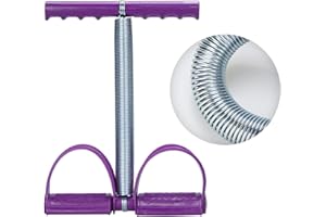 COVVY Upgrade Elastic Sit Up Pull Rope Spring Tension Foot Pedal Waist Arm Abdomen Leg Exerciser Tummy Trimmer Equipment Body Building Tummy Stretching Slimming Training for Home Gym Fitness