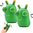 Zayin 2 Pcs Green Bug Toys Popping Out Eyes Squeeze Fun Children's Sensory Fidget Toys Used to Relieve Stress,Anxiety,Autism Toy Christmas Birthday Gift