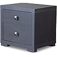 Baxton Studio Wholesale Interiors Marco Contemporary 2-Drawer Nightstand, Brown