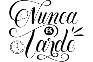 CREATIVASS Vinilo Adhesivo Frases Motivadoras Pared Dormitorio Decorativo Espejo Familia Hogar Pegatina Adhesiva Cocina Adolescentes Habitación (30x23cm, Nunca Es Tarde)