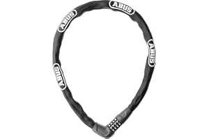 ABUS Kettenlås Steel-O-Chain 5805C, 75 cm, Svart | Cykellås med sifferkod, 5 mm fyrkantskedja, hållbara 2-komponents sifferrullar, specialstål