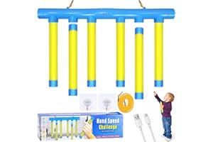 BD-Herego Catching Sticks Reaction Game,Hand-Eye Coordination Training Toy,Catching Sticks Reflex Games with 3 Adjustable Dropping Speed,Falling Sticks Hand Speed Challenge Game for Kids & Adults